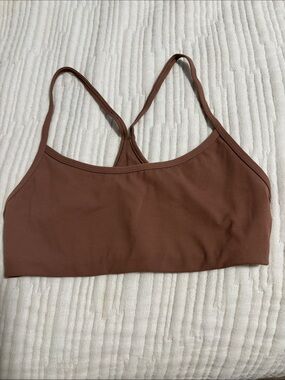 Vuori Brown Seamless Racerback Bralette